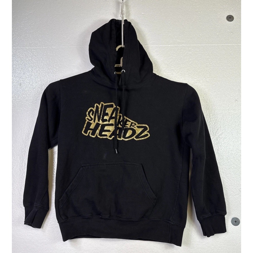 Womens Sneaker Headz Hoodie Sz XL Black Knight Logo Cotton Pullover Sweatshirt